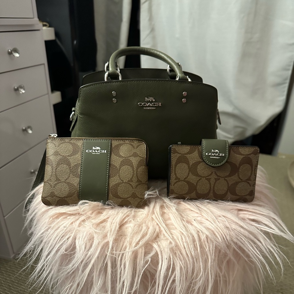 Coach bag, wristlet and wallet